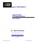 Сервисная инструкция HP (Agilent) 75000 E1412A DIGIT MULTIMETER
