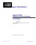 Сервисная инструкция HP (Agilent) E1445A FUNCTION GENERATOR