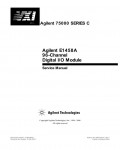 Сервисная инструкция HP (Agilent) E1458A DIGITAL IO MODUL