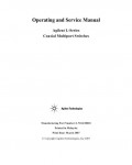 Сервисная инструкция HP (Agilent) L7104 COAXIAL MULTIPORT SWITCH