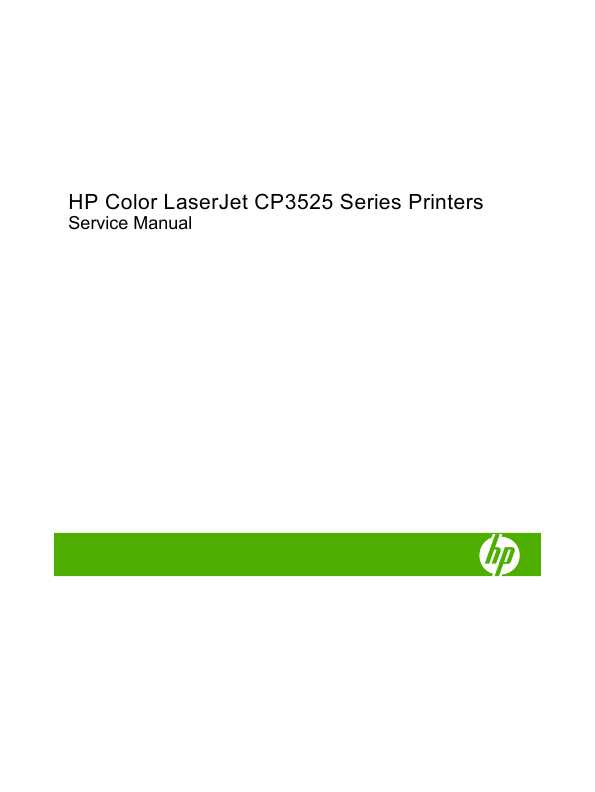 Сервисная инструкция HP Color-LaserJet-CP3525