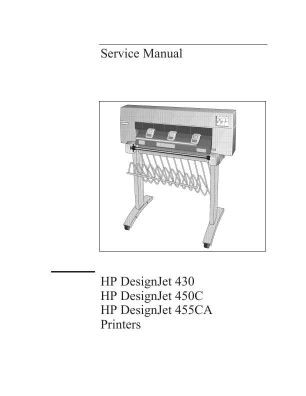 Сервисная инструкция HP DESIGNJET-430, 450C, 455CA