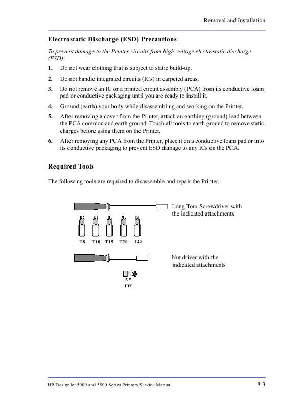 Сервисная инструкция HP DESIGNJET-5500