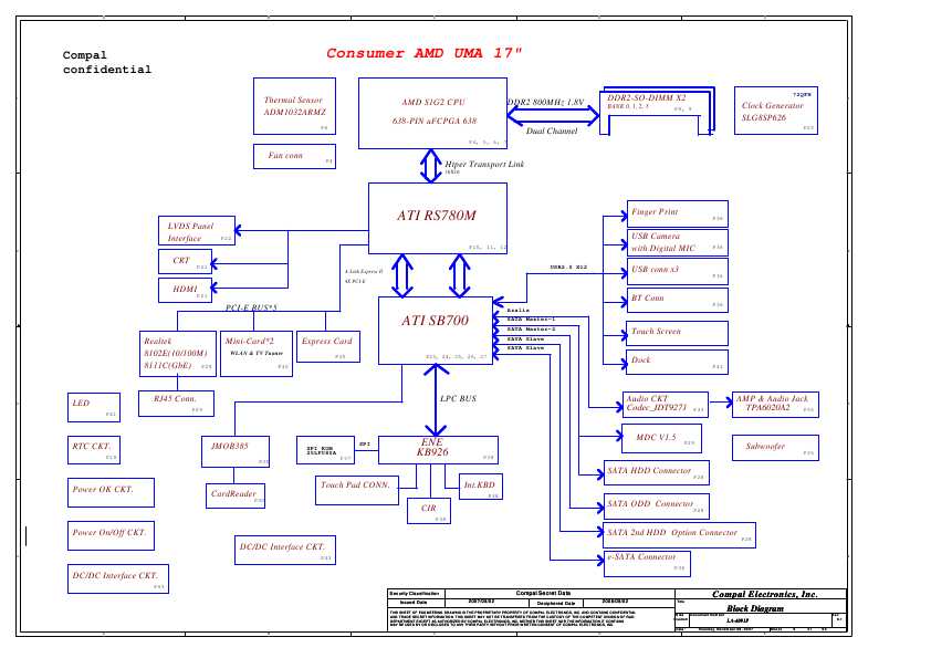 Схема HP dv7 COMPAL LA-4091P