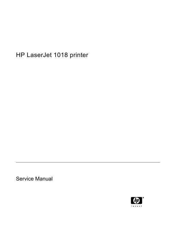 Сервисная инструкция HP Laserjet-1018