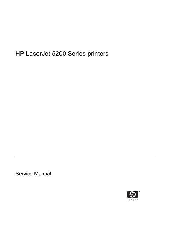 Сервисная инструкция HP Laserjet-5200, LaserJet 5200L
