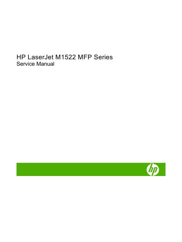 Сервисная инструкция HP LaserJet-M1522MFP