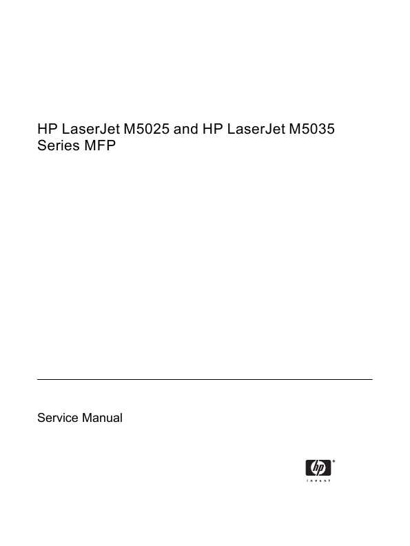 Сервисная инструкция HP LaserJet-M5025MFP, Laserjet-M5035MFP