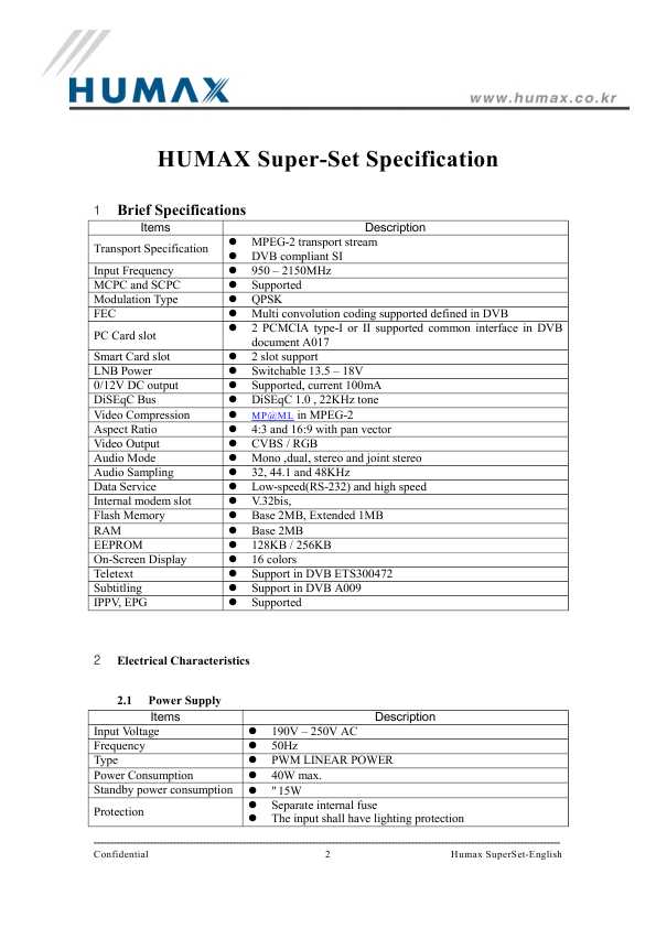 Сервисная инструкция Humax F1, F1-CI, F1-VA, F1-VACI