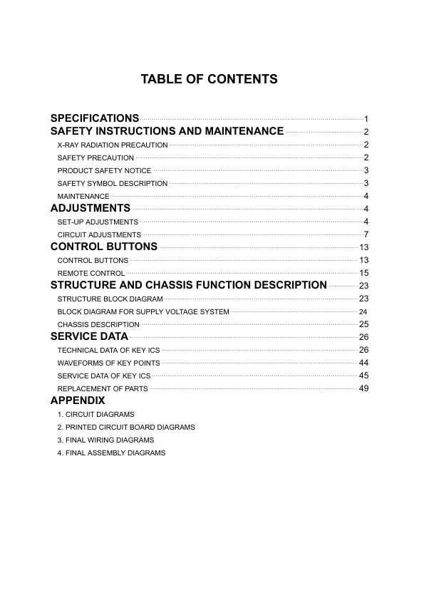 Сервисная инструкция Hyundai H-TV1402, H-TV2102, H-TV2101PF