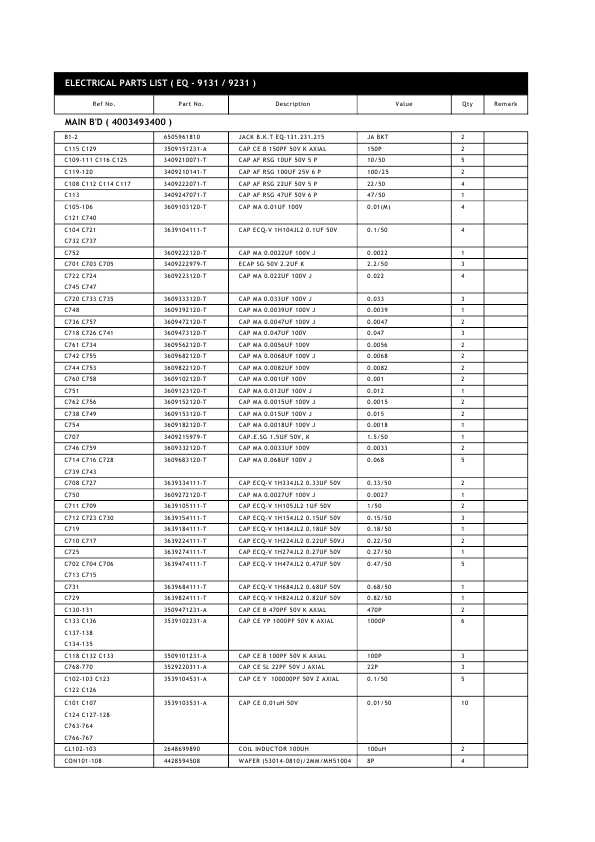 Сервисная инструкция Interm EQ-9131, EQ-9231