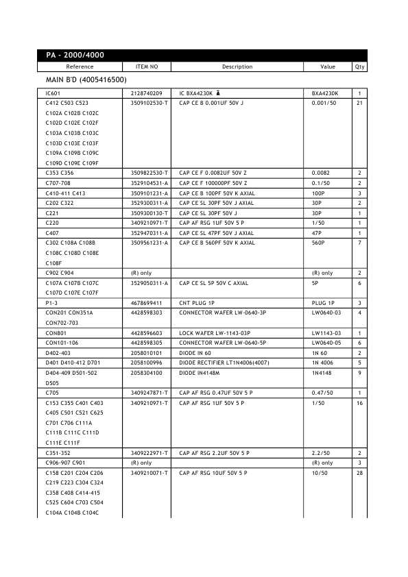 Сервисная инструкция Interm PA-2000, PA-4000