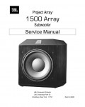 Сервисная инструкция JBL 1500-ARRAY