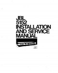 Сервисная инструкция JBL 5152