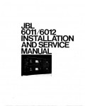 Сервисная инструкция JBL 6011, 6012