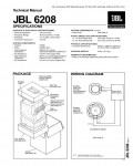 Сервисная инструкция JBL 6208