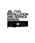 Сервисная инструкция JBL 7130