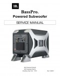 Сервисная инструкция JBL BASSPRO