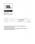Сервисная инструкция JBL DSC-1000
