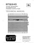 Сервисная инструкция JBL GTQ-240