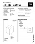 Сервисная инструкция JBL JRX-118SP/230