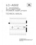 Сервисная инструкция JBL LC-A502