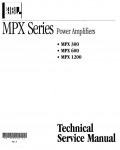Сервисная инструкция JBL MPX-300, MPX-600, MPX-1200