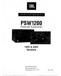 Сервисная инструкция JBL PSW-1200