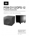 Сервисная инструкция JBL PSW-D112, DPS-12