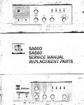 Сервисная инструкция JBL SA-600, SA-660
