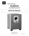 Сервисная инструкция JBL SUB-200