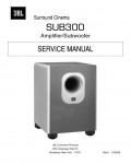 Сервисная инструкция JBL SUB-300