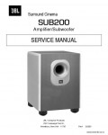 Сервисная инструкция JBL SUB200