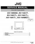 Сервисная инструкция JVC AV-1400AE, AV-14A17, AV-14AMG7