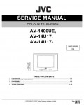 Сервисная инструкция JVC AV-1400UE, AV-14U17