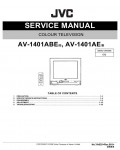 Сервисная инструкция JVC AV-1401ABE, AV-1401AE