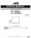 Сервисная инструкция JVC AV-1406AE, AV-14AMG6