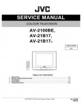 Сервисная инструкция JVC AV-2100BE, AV-21B17