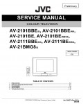 Сервисная инструкция JVC AV-2101BBE, AV-2101BE, AV-2111BBE, AV-2111BE, AV-21BMG8