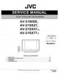 Сервисная инструкция JVC AV-2180SE, AV-21SS27, AV-21SX57, AV-21SX77
