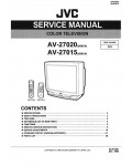 Сервисная инструкция JVC AV-27015, AV-27020
