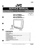 Сервисная инструкция JVC AV-27850, AV-27870