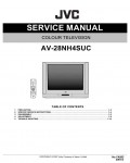 Сервисная инструкция JVC AV-28NH4SUC