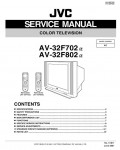 Сервисная инструкция JVC AV-32F702, AV-32F802