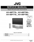 Сервисная инструкция JVC AV-48P776, AV-48P786, AV-56P776, AV-56P786
