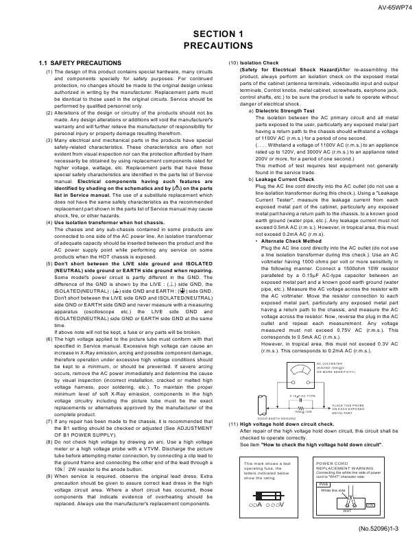 Сервисная инструкция JVC AV-65WP74 (SB3)