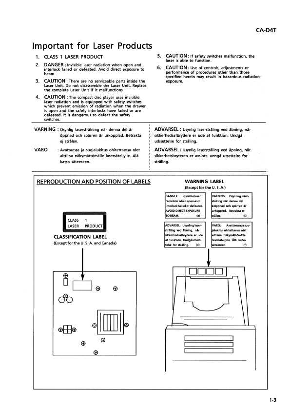 Сервисная инструкция JVC CA-D4T