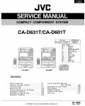 Сервисная инструкция JVC CA-D601T, CA-D631T
