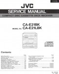 Сервисная инструкция JVC CA-E21BK, CA-E21LBK