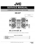 Сервисная инструкция JVC CA-HXD7, HX-D7